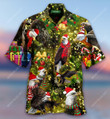 Eagles With Christmas Aloha Hawaiian Shirt Colorful Short Sleeve Summer Beach Casual Shirt For Men And Women