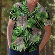 Wolf Green Tropical Leaves Aloha Hawaiian Shirt Colorful Short Sleeve Summer Beach Casual Shirt For Men And Women