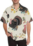 Vintage Turkeys Thanksgiving Aloha Hawaiian Shirt Colorful Short Sleeve Summer Beach Casual Shirt For Men And Women