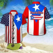 Puerto Rico Aloha Hawaiian Shirt Colorful Short Sleeve Summer Beach Casual Shirt For Men And Women