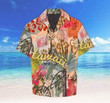 Vintage Retro Floral Aloha Hawaiian Shirt Colorful Short Sleeve Summer Beach Casual Shirt For Men And Women
