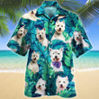West Highland White Terrier Dog Lovers Aloha Hawaiian Shirt Colorful Short Sleeve Summer Beach Casual Shirt For Men And Women
