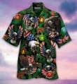Eagles Patriotism Xmas Aloha Hawaiian Shirt Colorful Short Sleeve Summer Beach Casual Shirt For Men And Women