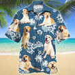 Labrador Retriever Dog Lovers Blue Tribal Aloha Hawaiian Shirt Colorful Short Sleeve Summer Beach Casual Shirt For Men And Women