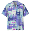 Cat Aloha Hawaiian Shirt Colorful Short Sleeve Summer Beach Casual Shirt For Men And Women