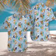 Wave Seamless And Dog Mermaid Aloha Hawaiian Shirt Colorful Short Sleeve Summer Beach Casual Shirt For Men And Women