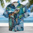 Turtle Coral Aloha Hawaiian Shirt Colorful Short Sleeve Summer Beach Casual Shirt For Men And Women