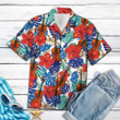 Violin Tropical Plants Aloha Hawaiian Shirt Colorful Short Sleeve Summer Beach Casual Shirt For Men And Women