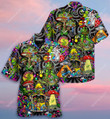 Magic Mushroom Alien Trippy Shroom Aloha Hawaiian Shirt Colorful Short Sleeve Summer Beach Casual Shirt For Men And Women