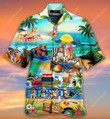 Paws On Board Aloha Hawaiian Shirt Colorful Short Sleeve Summer Beach Casual Shirt For Men And Women