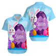 Happy Easter Day Bunny Sky Aloha Hawaiian Shirt Colorful Short Sleeve Summer Beach Casual Shirt For Men And Women