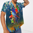 Parrot Tropical Aloha Hawaiian Shirt Colorful Short Sleeve Summer Beach Casual Shirt For Men And Women
