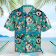 Siberian Husky Tropical Aloha Hawaiian Shirt Colorful Short Sleeve Summer Beach Casual Shirt For Men And Women