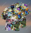 Amazing Stained Glass Cat Aloha Hawaiian Shirt Colorful Short Sleeve Summer Beach Casual Shirt For Men And Women