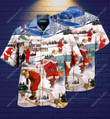 Santa Playing Golf Aloha Hawaiian Shirt Colorful Short Sleeve Summer Beach Casual Shirt For Men And Women