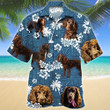 Boykin Spaniel Dog Blue Tribal Aloha Hawaiian Shirt Colorful Short Sleeve Summer Beach Casual Shirt For Men And Women