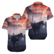 Sunset Horse Aloha Hawaiian Shirt Colorful Short Sleeve Summer Beach Casual Shirt For Men And Women
