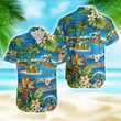 Amazing Alien Summer Tropical Aloha Hawaiian Shirt Colorful Short Sleeve Summer Beach Casual Shirt For Men And Women