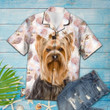 Seashells And Cute Yorkshire Terrier Aloha Hawaiian Shirt Colorful Short Sleeve Summer Beach Casual Shirt For Men And Women