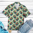 Parrot Palm Leaves Aloha Hawaiian Shirt Colorful Short Sleeve Summer Beach Casual Shirt For Men And Women