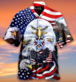 Eagles Patriotism American Sky Aloha Hawaiian Shirt Colorful Short Sleeve Summer Beach Casual Shirt For Men And Women