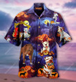 Halloween Pit Bulls Funny Aloha Hawaiian Shirt Colorful Short Sleeve Summer Beach Casual Shirt For Men And Women