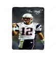 New England Patriots Tom Brady Fleece Blanket