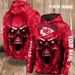Personalized Kansas City Chiefs Skull Custom 3d All Over Print Hoodie, Zip-Up Hoodie