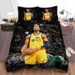 Utah Jazz Donovan Mitchell From Free Throw Line Bed Sheet Spread Comforter Duvet Cover Bedding Sets