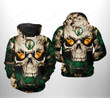 Boston Celtics NBA Skull For Unisex 3D All Over Print Hoodie, Zip-up Hoodie