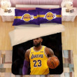 NBA Lakers Lebron James Basketball Player Duvet Cover Bedding Set