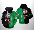 Boston Celtics NBA US Flag Skull For Unisex 3D All Over Print Hoodie, Zip-up Hoodie