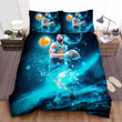 Golden State Warriors Stephen Curry Water Splash Dribbling Bed Sheet Spread Duvet Cover Bedding Sets