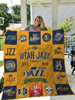 Utah Jazz Quilt Blanket Ver 17