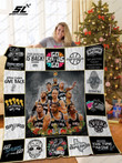 H � San Antonio Spurs Quilt Blanket Ver Christmas