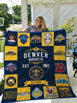 Denver Nuggets Quilt Blanket 01