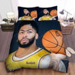 Los Angeles Lakers Anthony Davis With Basketball Ball Photograph Bed Sheet Spread Comforter Duvet Cover Bedding Sets