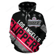Nba - Los Angeles Clippers 3d Hoodie Style 06