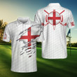 England Flag Golfer Unisex Polo Shirt