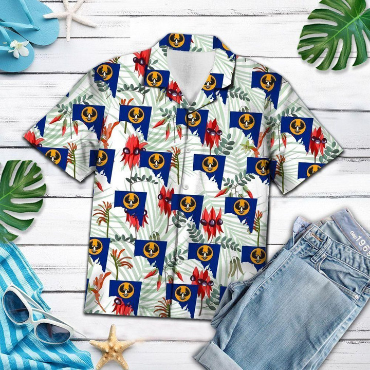 South Australia Sturt Desert Pea Care Aloha Hawaiian Shirt Colorful Short Sleeve Summer Beach Casual Shirt For Men And Women