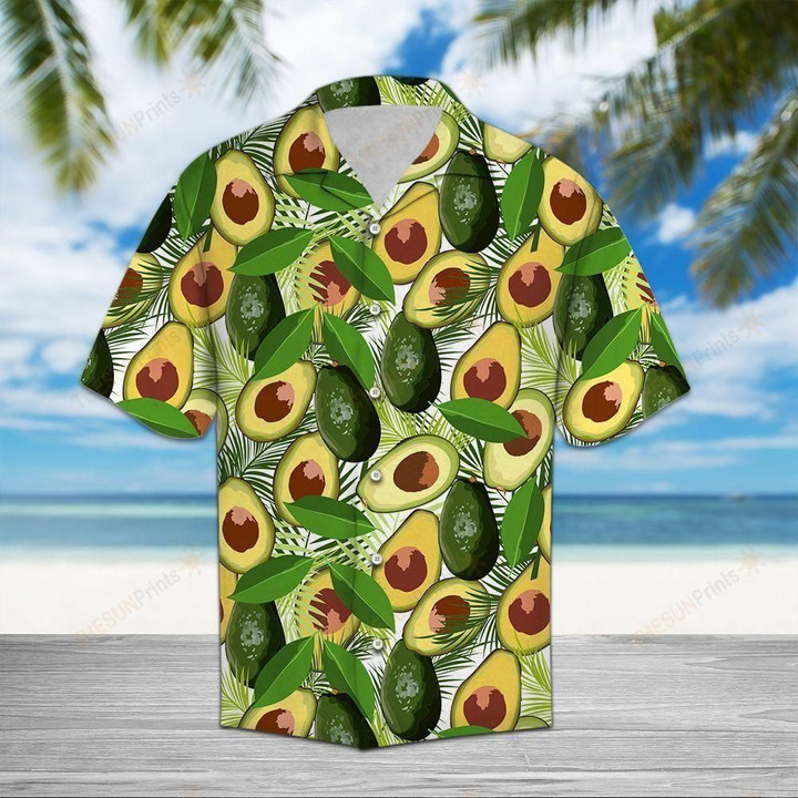 Avocado Aloha Hawaiian Shirt Colorful Short Sleeve Summer Beach Casual Shirt For Men And Women