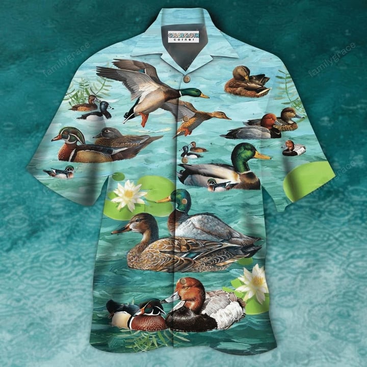All You Need Is Love And A Duck Aloha Hawaiian Shirt Colorful Short Sleeve Summer Beach Casual Shirt For Men And Women