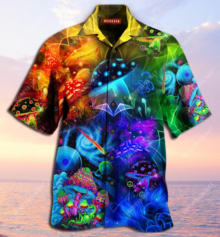 Amazing Magic Mushroom Aloha Hawaiian Shirt Colorful Short Sleeve Summer Beach Casual Shirt For Men And Women