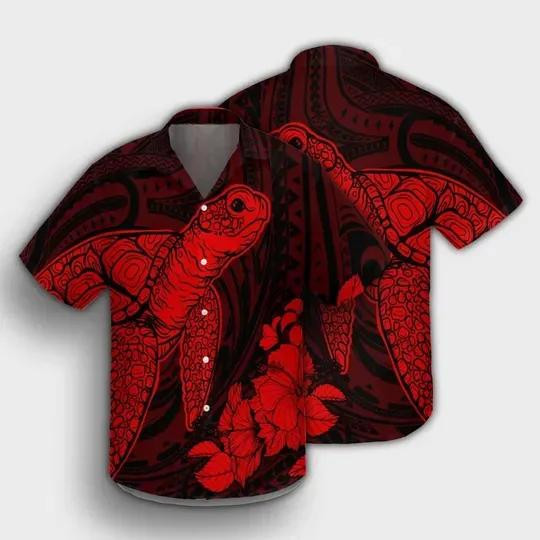 Hibiscus Memory Turtle Aloha Hawaiian Shirt Colorful Short Sleeve Summer Beach Casual Shirt For Men And Women