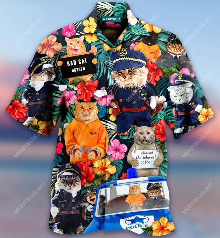 Catch Me How Dare You Cats Aloha Hawaiian Shirt Colorful Short Sleeve Summer Beach Casual Shirt For Men And Women