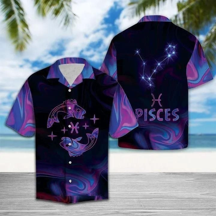 Amazing Pisces Horoscope Aloha Hawaiian Shirt Colorful Short Sleeve Summer Beach Casual Shirt For Men And Women