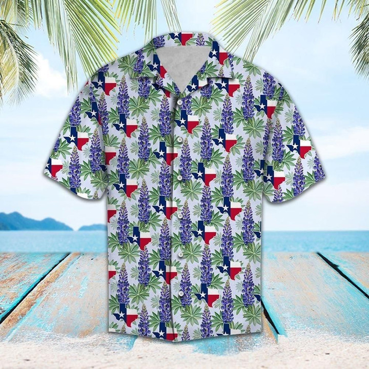 Texas Bluebonnet Aloha Hawaiian Shirt Colorful Short Sleeve Summer Beach Casual Shirt For Men And Women