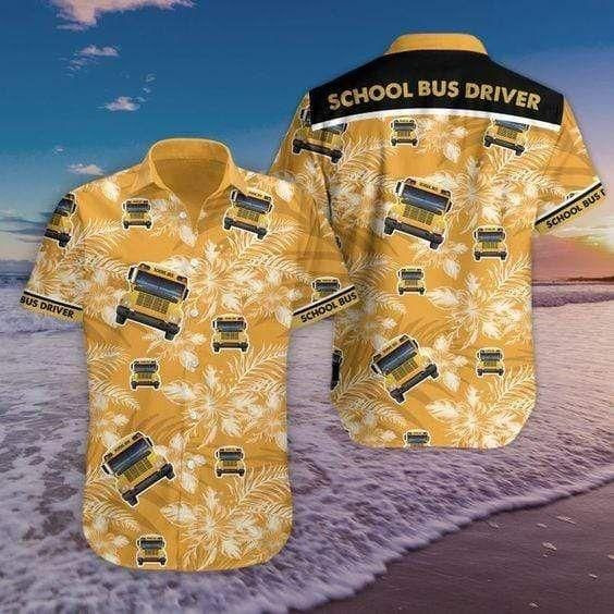 School Bus Driver Aloha Hawaiian Shirt Colorful Short Sleeve Summer Beach Casual Shirt For Men And Women