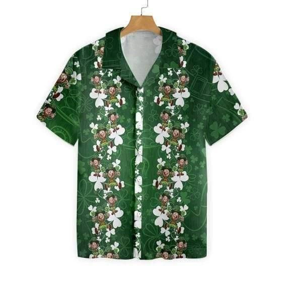 Irish Saint Patrick's Day Aloha Hawaiian Shirt Colorful Short Sleeve Summer Beach Casual Shirt For Men And Women