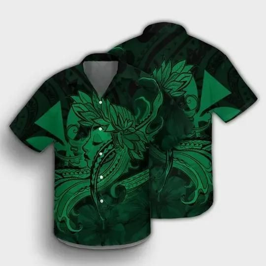 Hula Girl Hibiscus Kanaka Aloha Hawaiian Shirt Colorful Short Sleeve Summer Beach Casual Shirt For Men And Women